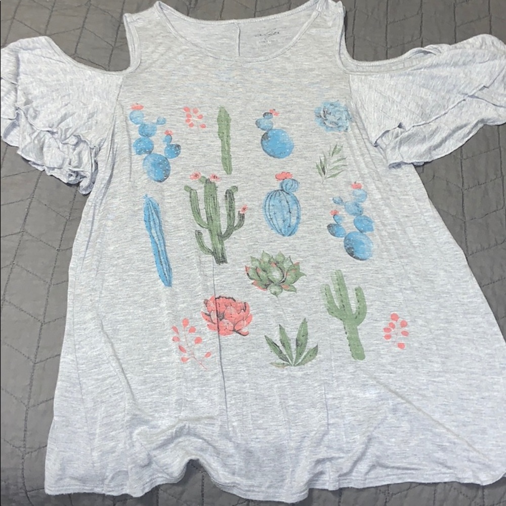 Womens cold shoulder t-shirt
